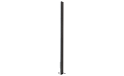 Square straight pole 3 ft. SQS OD 4x4 (Galvanized steel)